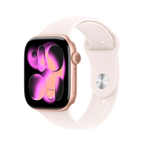 Apple Watch Series 11 GPS, 46mm, Sport Band "Light Blush", S/M, Rose Gold Aluminium
